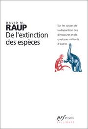 Cover of: De l'extinction des espèces