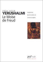 Cover of: Le Moïse de Freud