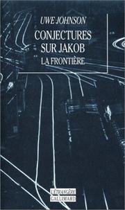 Cover of: Conjectures sur Jakob