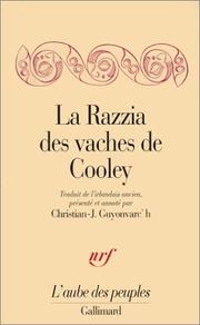 Cover of: La Razzia des vaches de Cooley by Anonymous, Christian-J. Guyonvarc'h
