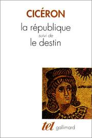 Cover of: La république by Cicero