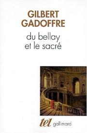 Cover of: Du Bellay et le sacré