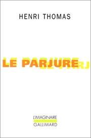 Cover of: Le parjure
