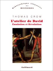 Cover of: L'atelier de David by Thomas Crow