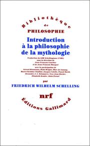 Cover of: Introduction à la philosophie de la mythologie