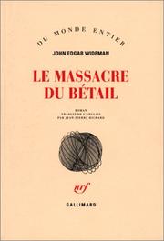 Cover of: Le massacre du bétail