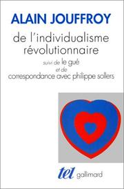 Cover of: De l'individualisme révolutionnaire