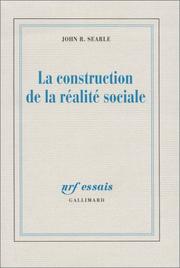 Cover of: La construction de la réalité sociale