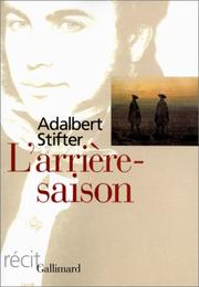 Cover of: L'arrière-saison