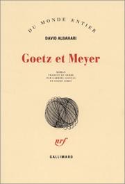 Cover of: Goetz et Meyer by David Albahari, Gabriel Laculli, Gojko Lukic