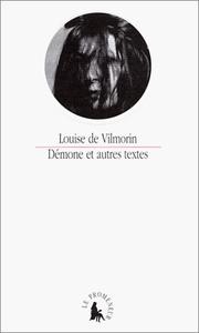 Cover of: Démone et autres textes