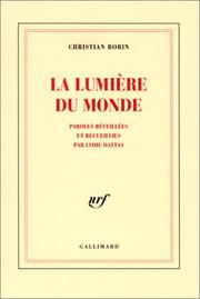 Cover of: La Lumière du monde