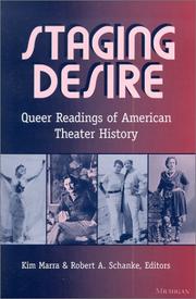 Cover of: Staging desire by Robert A. Schanke