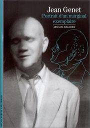 Cover of: Jean Genet : Portrait d'un marginal exemplaire