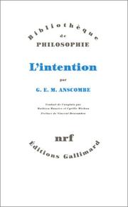 Cover of: L'Intention