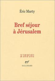 Cover of: Bref séjour à Jérusalem