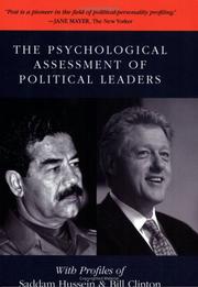 Cover of: The Psychological Assessment of Political Leaders | Jerrold M. Post