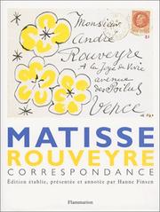 Cover of: Matisse - Rouveyre  by Henri Matisse, André Rouveyre, Hanne Finsen
