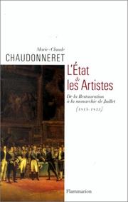 Cover of: L'Etat et les artistes by Marie-Claude Chaudonneret
