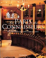 Le Paris des connaisseurs by Jacques Verroust