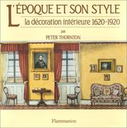 Cover of: L'époque et son style