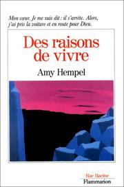 Cover of: Des raisons de vivre by Amy Hempel