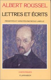 Cover of: Lettres et écrits