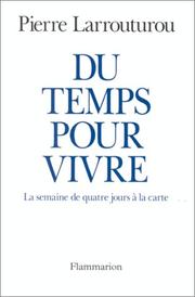 Cover of: Du temps pour vivre