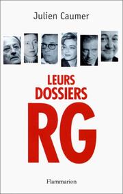 Cover of: RG. Leurs dossiers