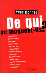 Cover of: de Qui Se Moquent-Ils