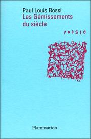 Cover of: Gemissements Du Siecle: Introduction a la Poesie Contemporaine