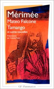 Cover of: "Mateo Falcone", "Tamango" Et Autres Nouvelles
