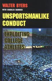 Cover of: Unsportsmanlike Conduct by Walter Byers