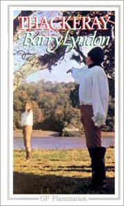Cover of: Mémoires de Barry Lyndon du royaume d'Irlande contenant le récit de ses aventures extraordinaires...