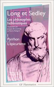 Cover of: Les philosophes hellénistiques by Anthony Arthur Long, David Sedley
