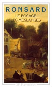 Cover of: Le Bocage