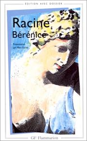 Cover of: Bérénice by Jean Racine, Marc Escola
