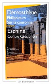 Cover of: Eschine contre Ctésiphon
