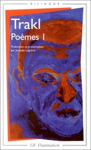 Cover of: Poèmes I