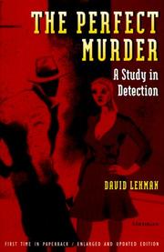 Cover of: The perfect murder by David Lehman