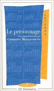 Cover of: Le Personnage