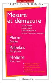 Cover of: Mesure et démesure