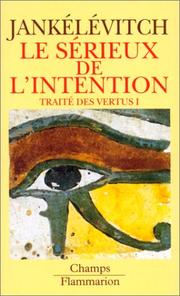 Cover of: Traité des vertus by Vladimir Jankélévitch