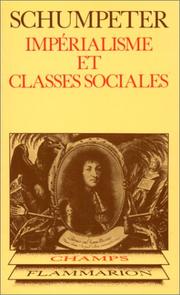 Cover of: Impérialisme et classes sociales