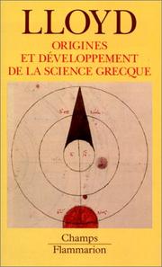 Cover of: Origines et developpement de la science grecque - magie by Lloyd Geoffrey
