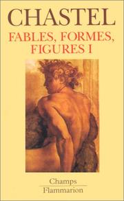 Cover of: Fables, formes et figures, tome 1
