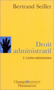 Cover of: Droit administratif, tome 2  by Bertrand Seiller