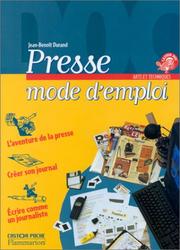 Cover of: Presse  by Jean-Benoît Durand