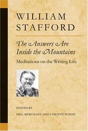 The answers are inside the mountains by William Stafford