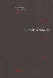 Cover of: Rudolf Arnheim: Revealing Vision